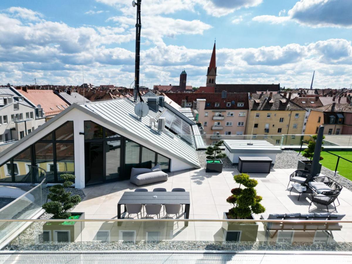The Penthouse At Eco Smart Apartments Núremberg Exterior foto